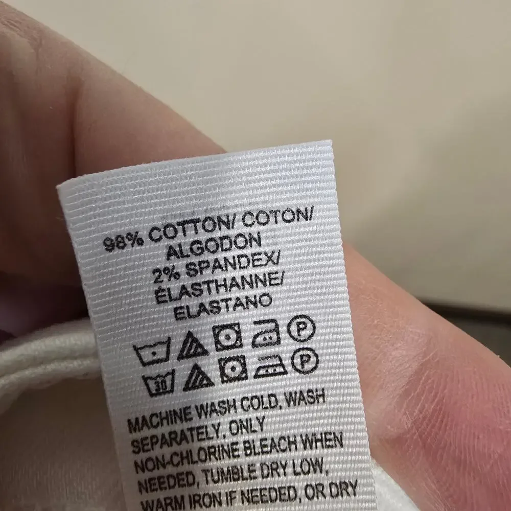 Women's Lucky Brand Ava Crop White Denim Jeans | Size 10/30